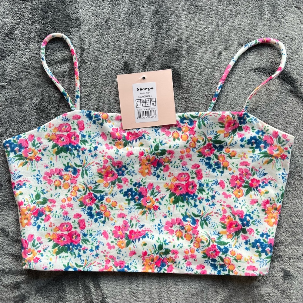 showpo floral tank